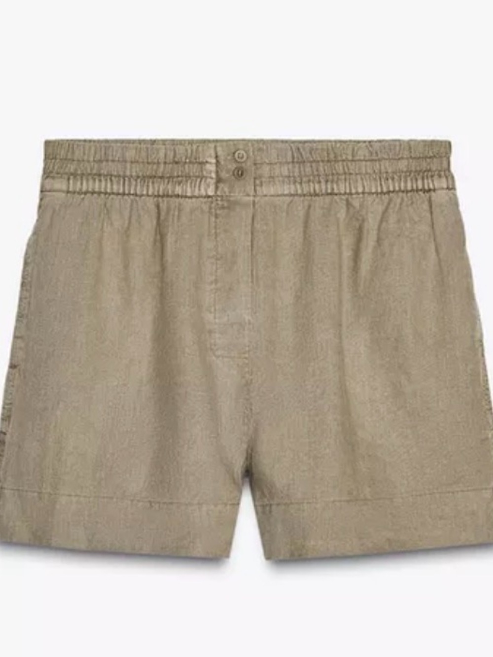 Zara 100% Linen Shorts - Size L vacation summer - Picture 2 of 9